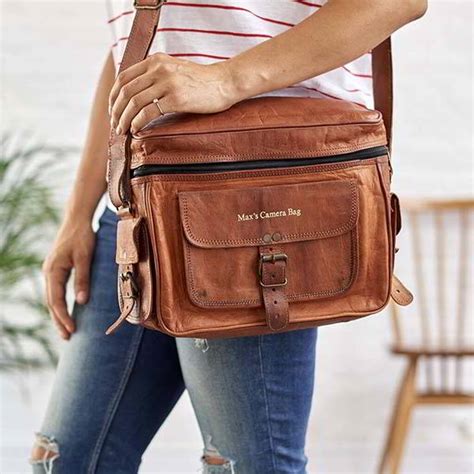 fake leather camera bag|personalized leather camera bag.